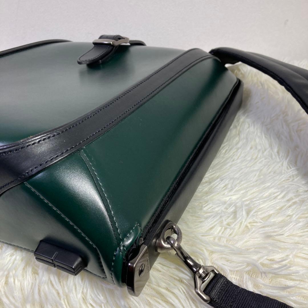 【未使用レベル】ARTPHERE ダレスバッグ グリーン ビジネスバッグ 豊岡鞄