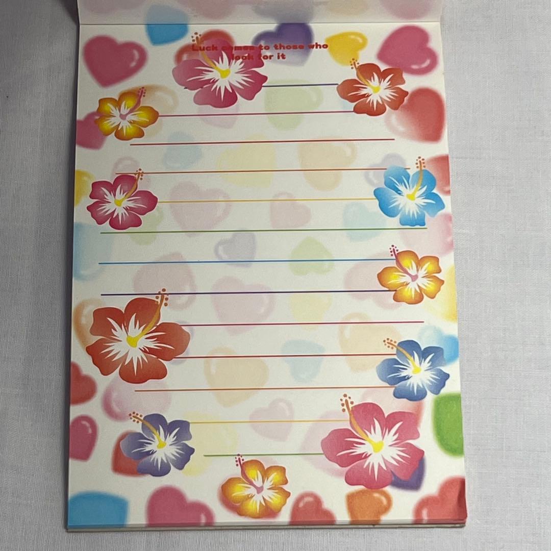 【在庫限り】【レア】ハイビスカス　メモ帳　平成レトロ　昭和レトロ　プレコ