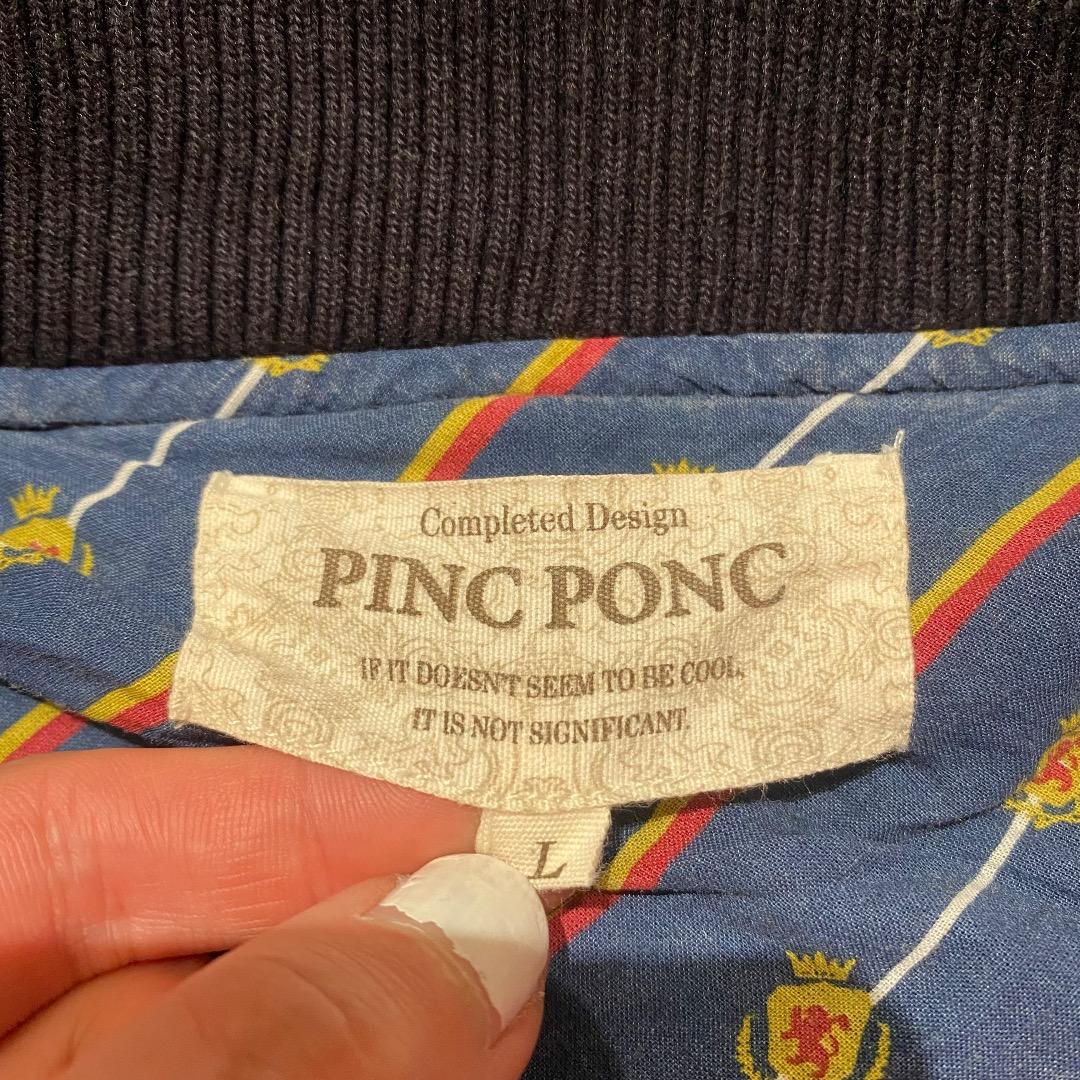 PINCPONC お兄系 y2k アーカイブ ギミック スタンドカラー Pコート