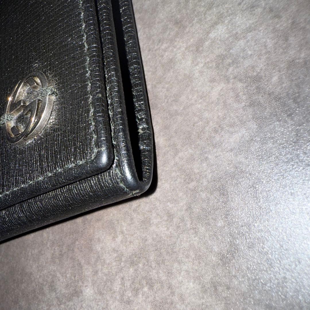 極美品　1回　短時間使用　gucci グッチ　インターロッキングG 名刺入れ