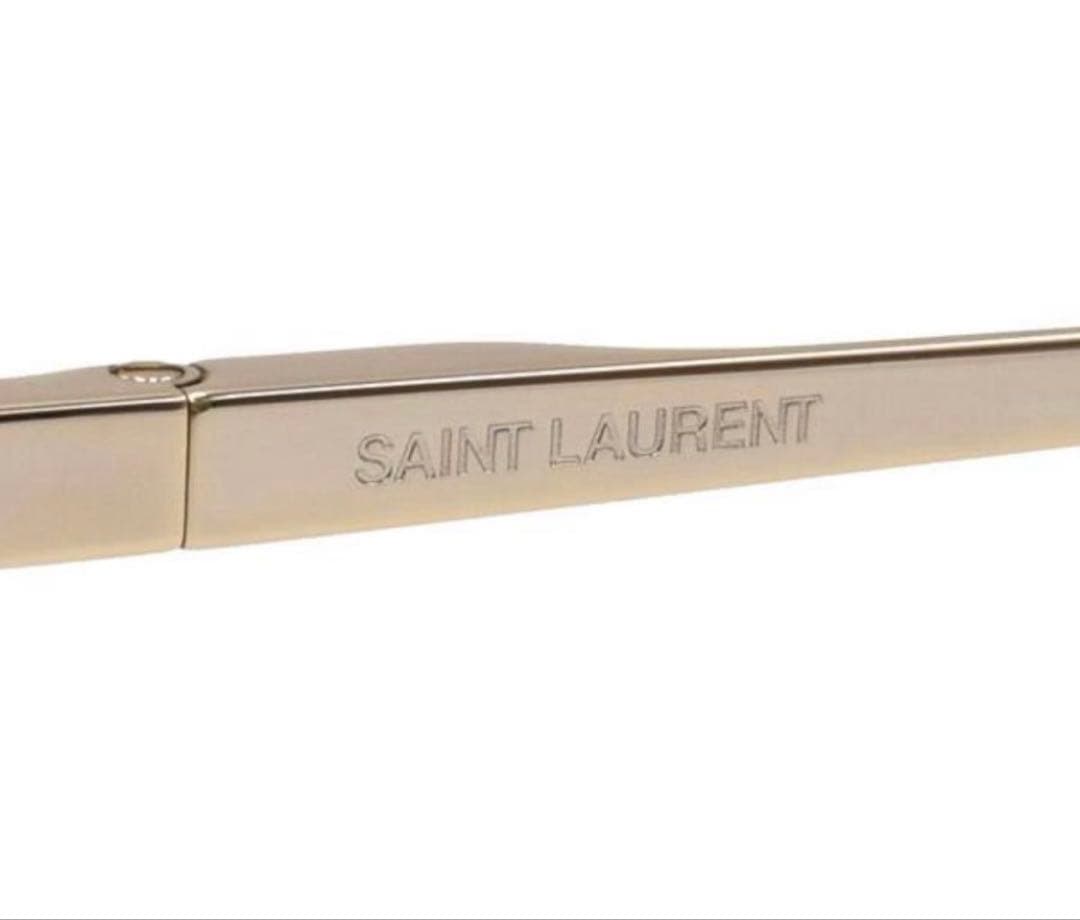 未使用　サンローラン　SL555 003 サングラス　ブラウン　ゴールド