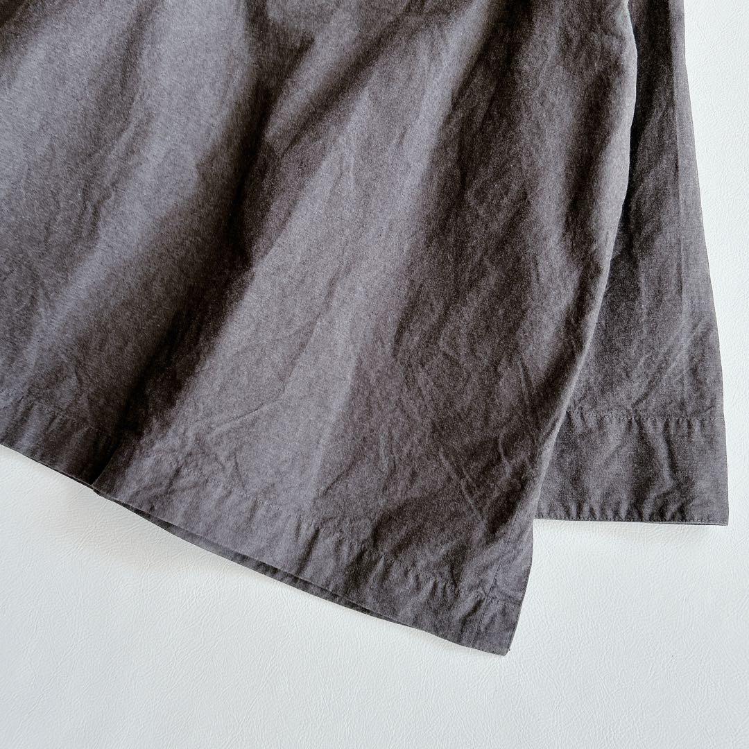 MHL. ⿻ メランジ コットンシャンブレー プルオーバー ルーズ ナチュラル