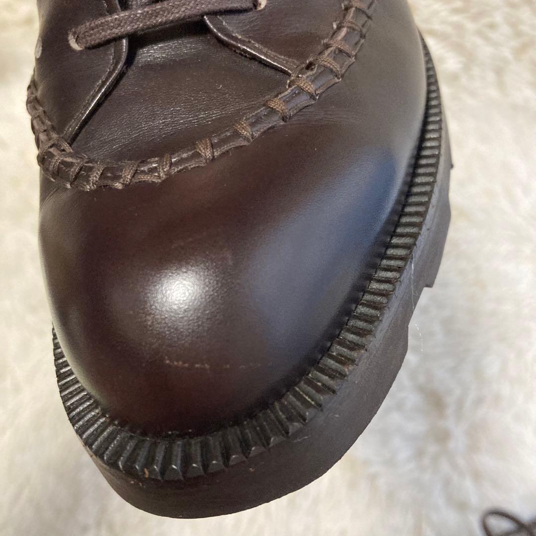 イッセイミヤケ ACCESSORY ドレスシューズ パンチング ダークブラウン