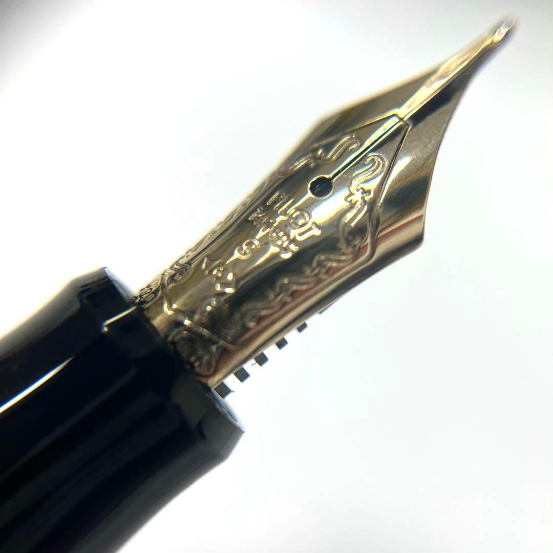 【14Kペン先】パイロット カスタム74 中字M ブラック×ゴールド