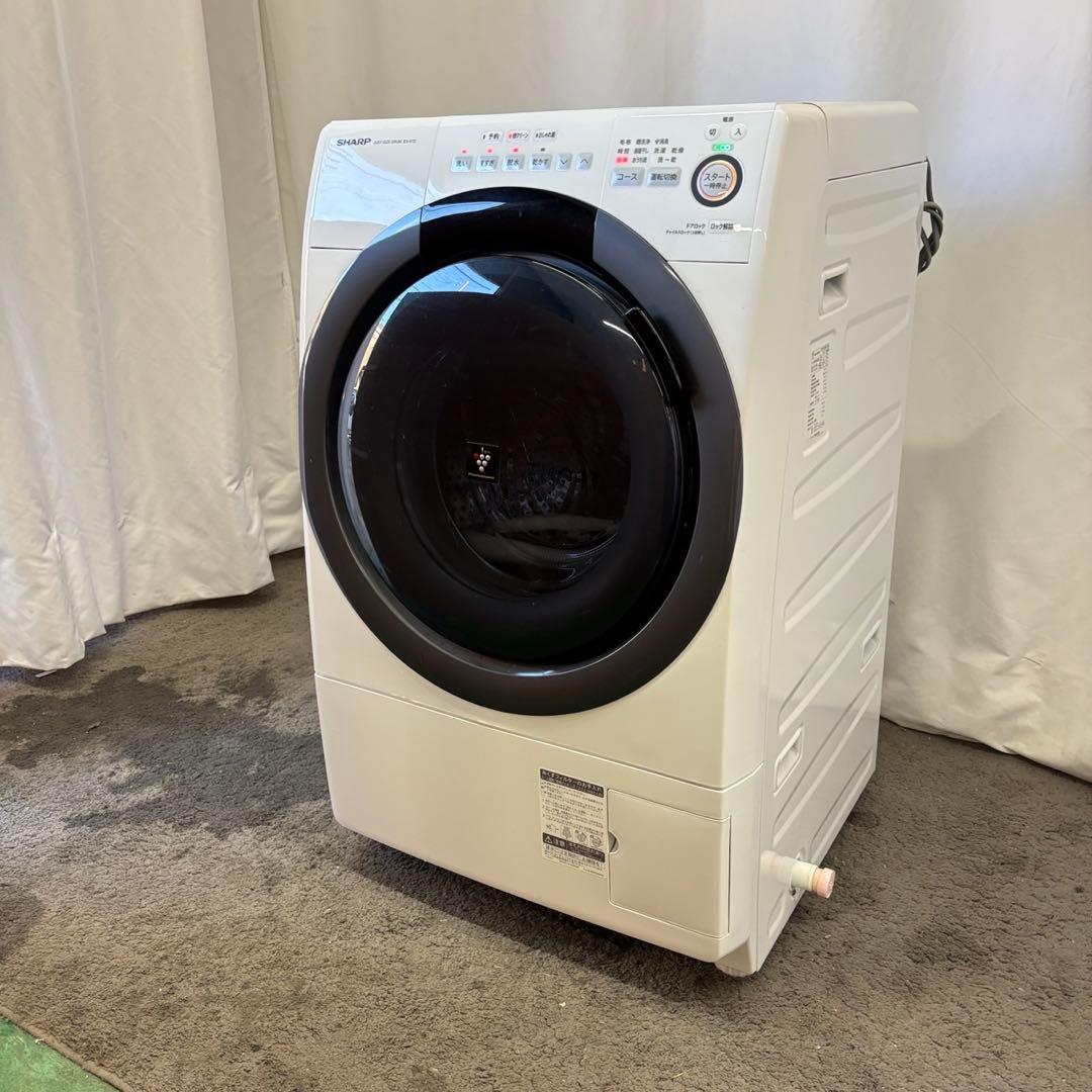 年末セール‼️27⭕️ドラム式洗濯機　SHARP　乾燥　7キロ　設置無料　綺麗　安い