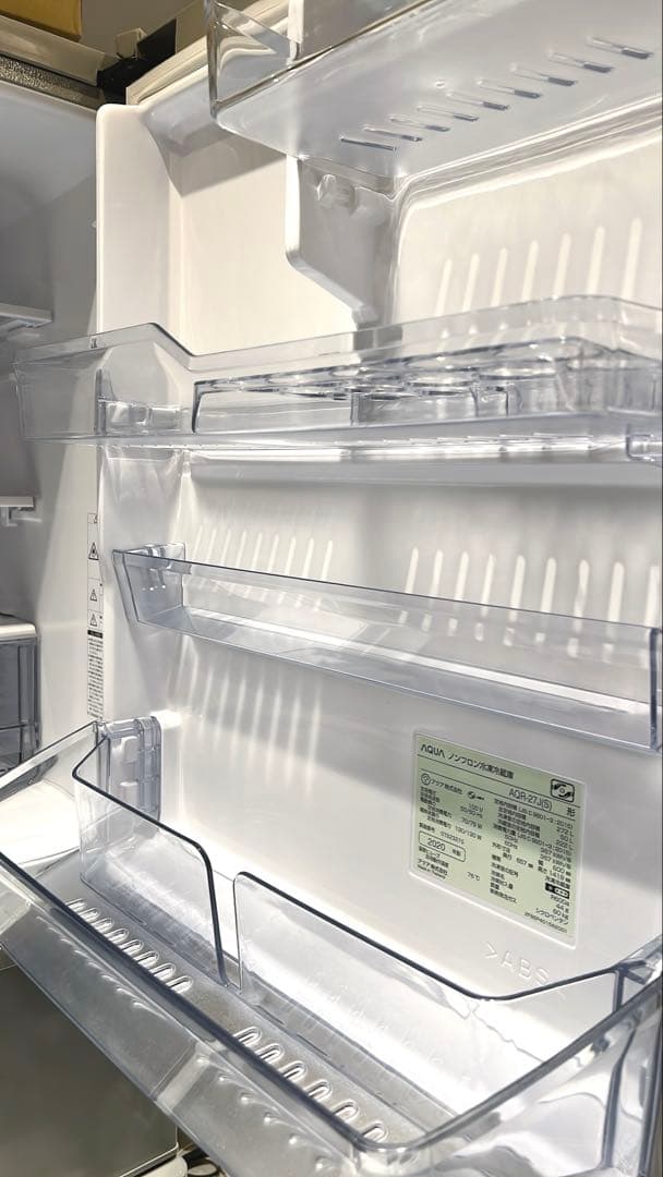 【送料・設置込み】2020年製 AQUA 冷蔵庫 272L｜動作良好