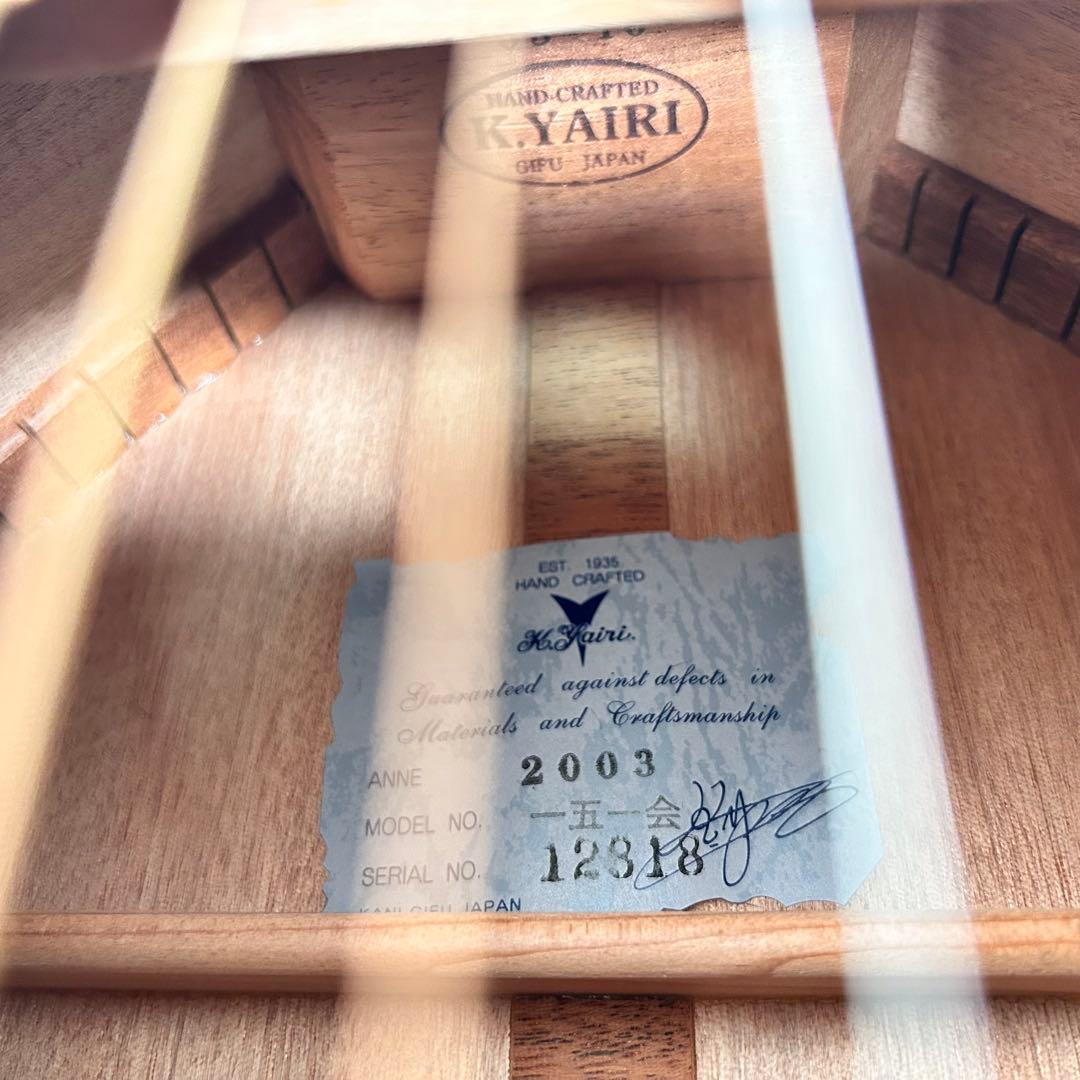 【希少】k.yairi ヤイリ　一五一会　最上級モデルベーシック　2003年製