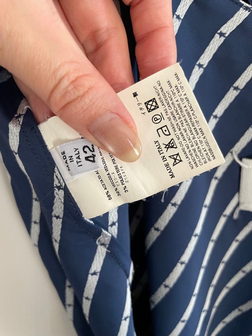 MARTIN MARGIELA期 白タグ /ネイビー ドット柄 キャミソール