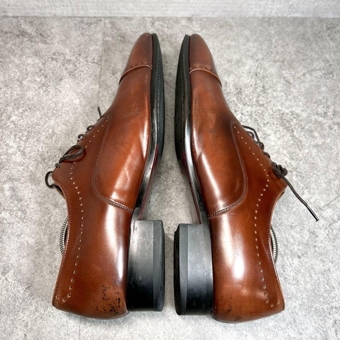 美品【REGAL】ビジネスシューズ/11LR/ストレートチップ/キャップトゥ/茶