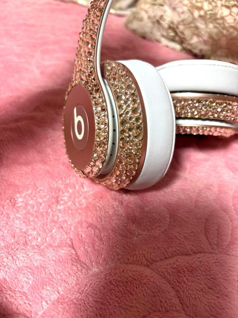 ビーツ　beats ワイヤレスヘッドセット ストーン装飾 ローズゴールド　正規品