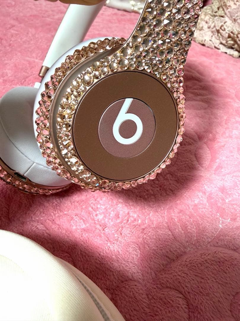 ビーツ　beats ワイヤレスヘッドセット ストーン装飾 ローズゴールド　正規品
