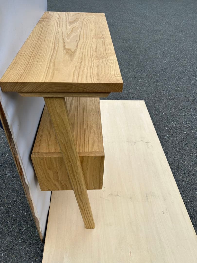 [たのメル便] ホワイトアッシュ　立てかけボード　無垢材　新品未使用