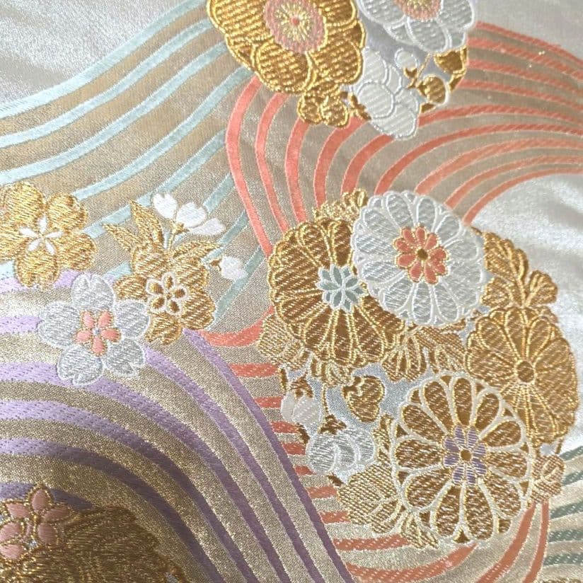 ～専用です～ピンク雪輪訪問着と袋帯・帯揚げ帯締めの4点フルセット