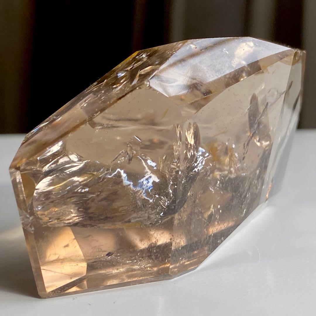 【 ネパール産 ヒマラヤ 水晶 虹入り スモーキー クォーツ フリーカット 】