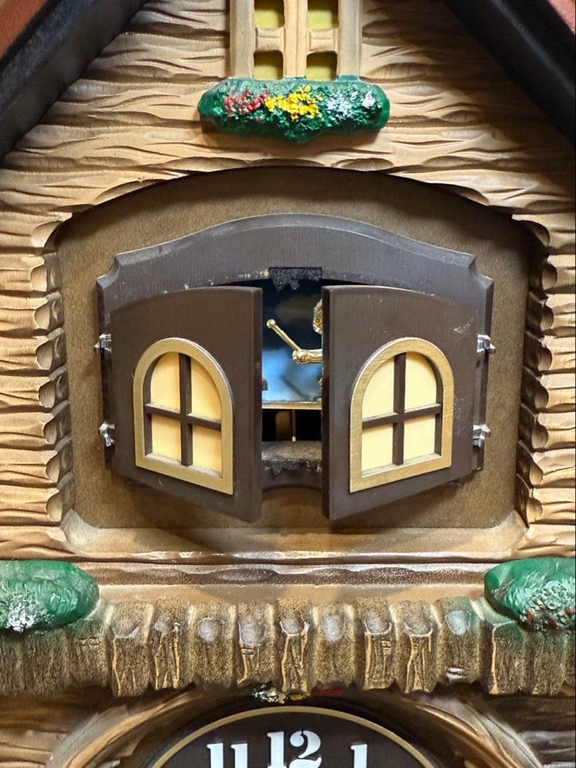 本日限定値下げ【送料込み】リズム時計工業　置き時計 からくり時計 花のワルツ