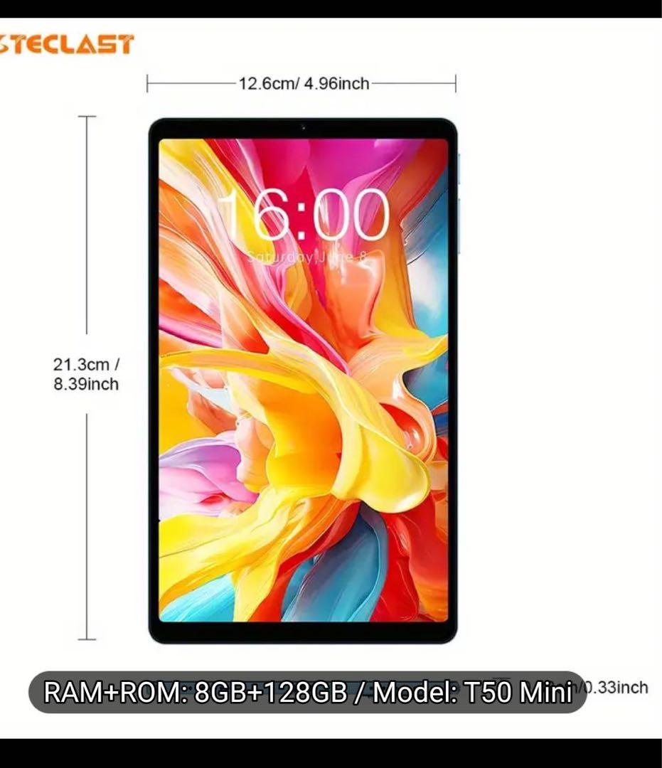 Androidタブレット本体 TECLAST T50 Mini 8GB+128GB Almost NEW