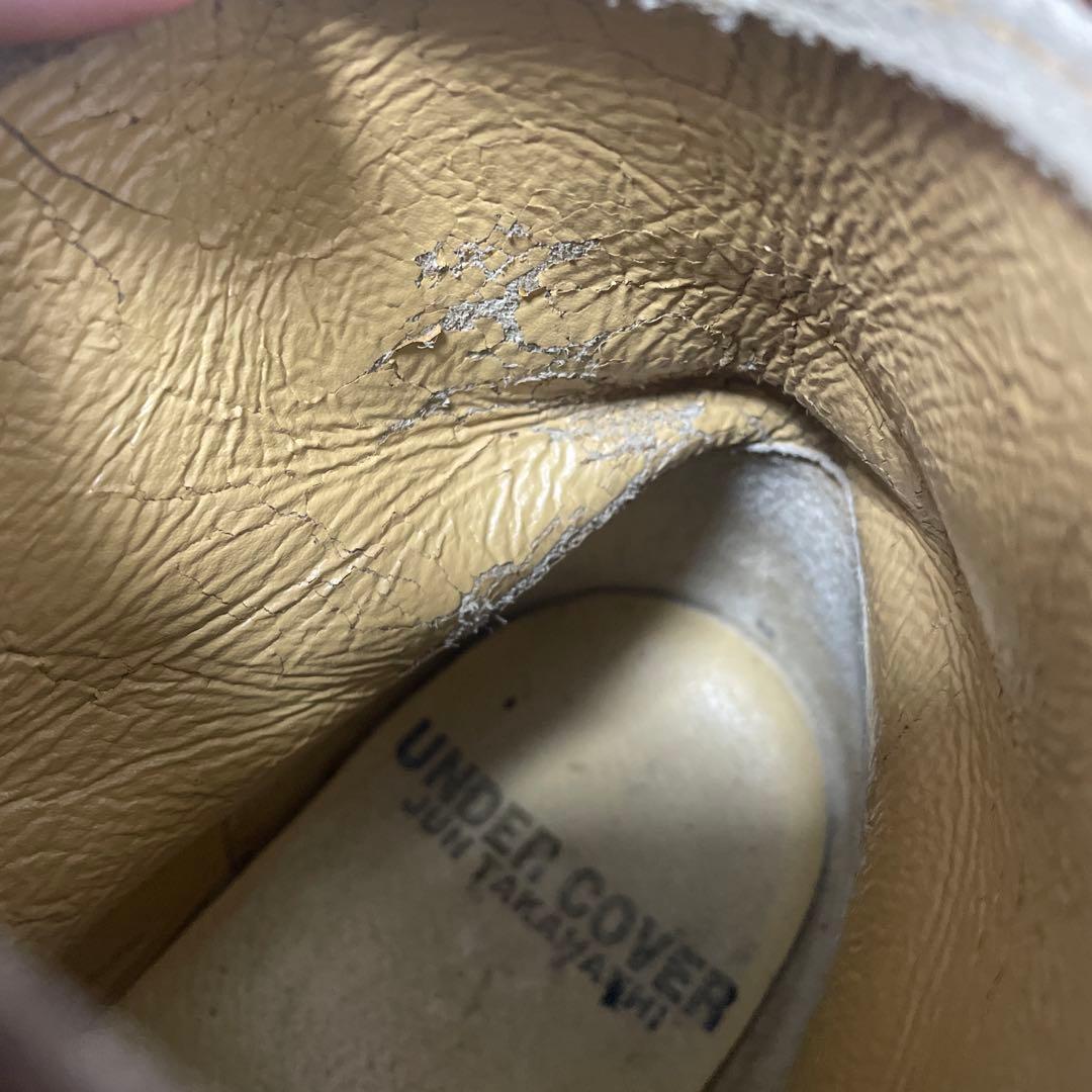 ユ*ン様 UNDERCOVER 97AW leaf期 ペイント ブーツ 【アンダ