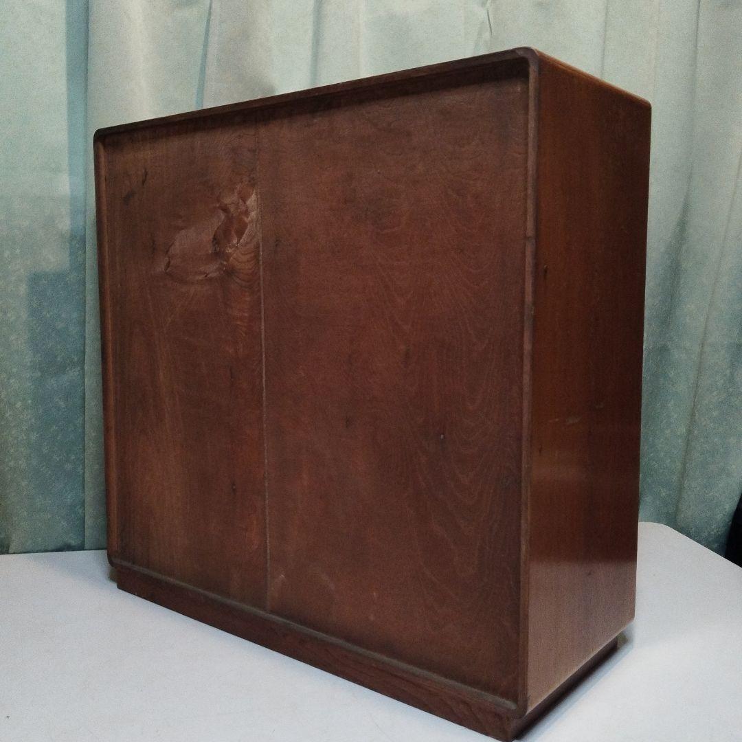 100年前　茶箪笥　飾り棚　サイドボード　桐家具　手作り　大正　昭和　民芸家具