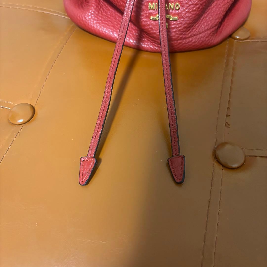 【美品】PRADAヴィッテロダイノレザーバッグ 3wayレッド2122TOKYO