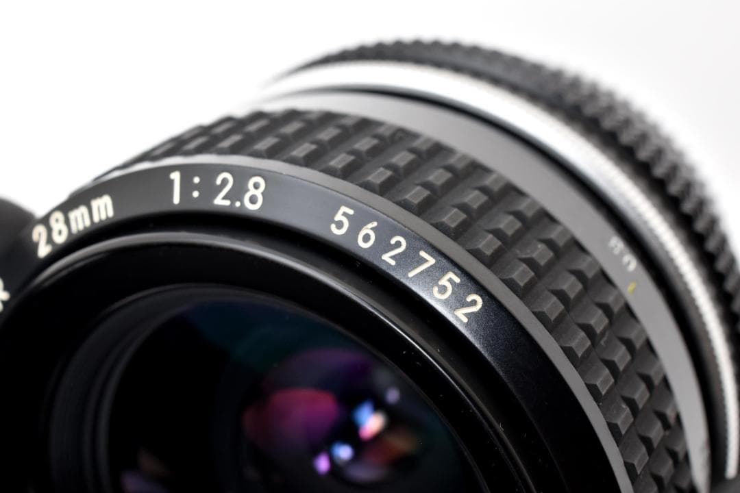 新品級 ニコン Ai NIKKOR 28mm f2.8 MF レンズ H203