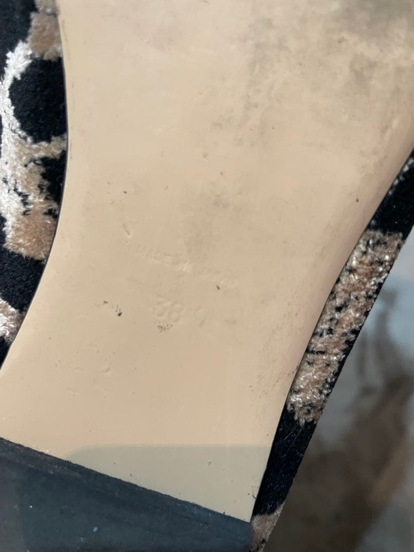 美品　PIPPICHIC ヒョウ柄 フラットシューズ