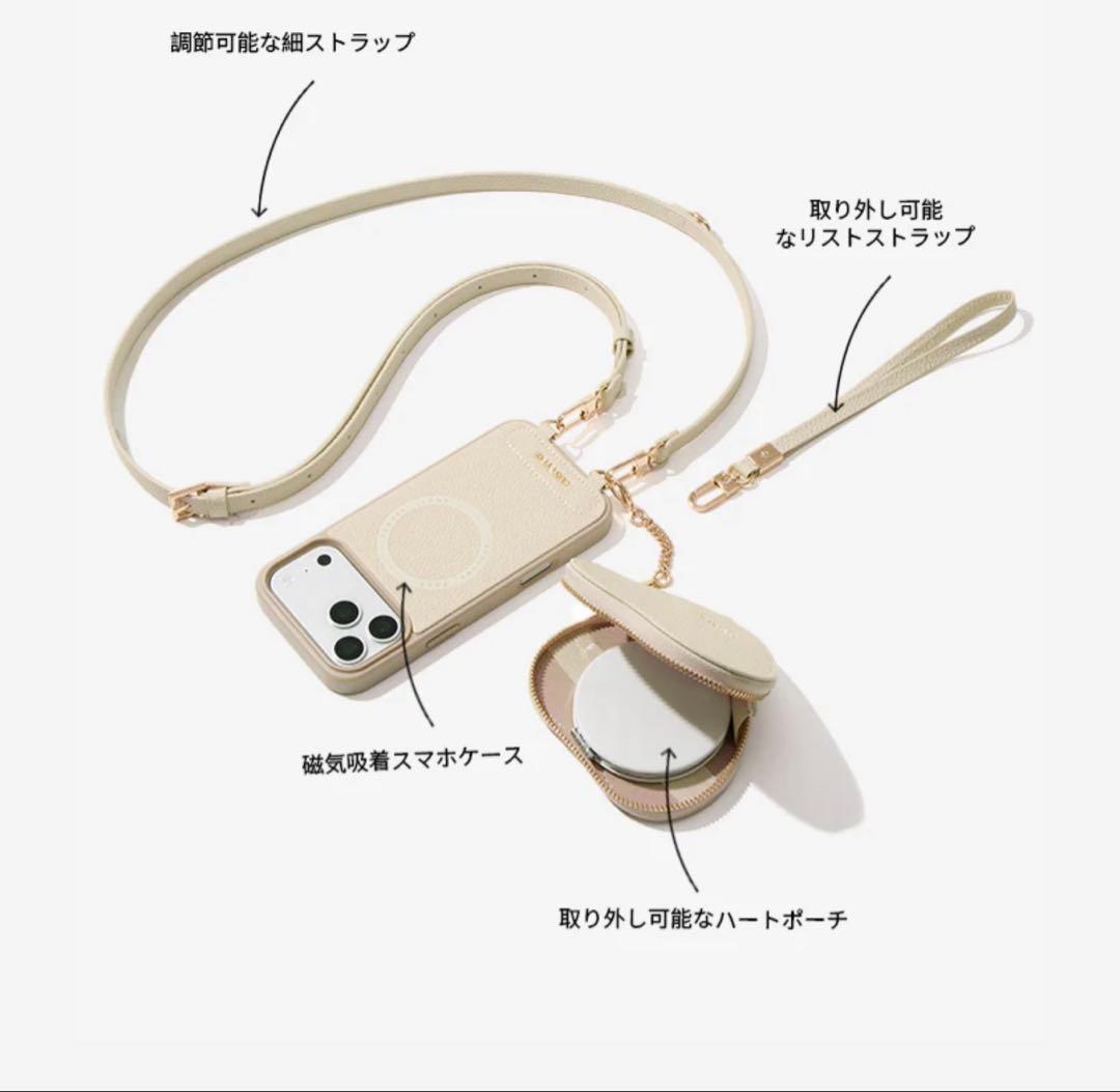 custypg iPhoneケース　スマホショルダー