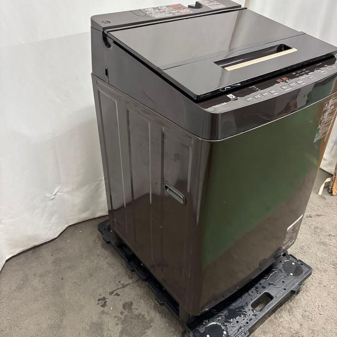 152❤️　洗濯機　10キロ　東芝　木目調デザイン　大容量　安い　中古　設置無料