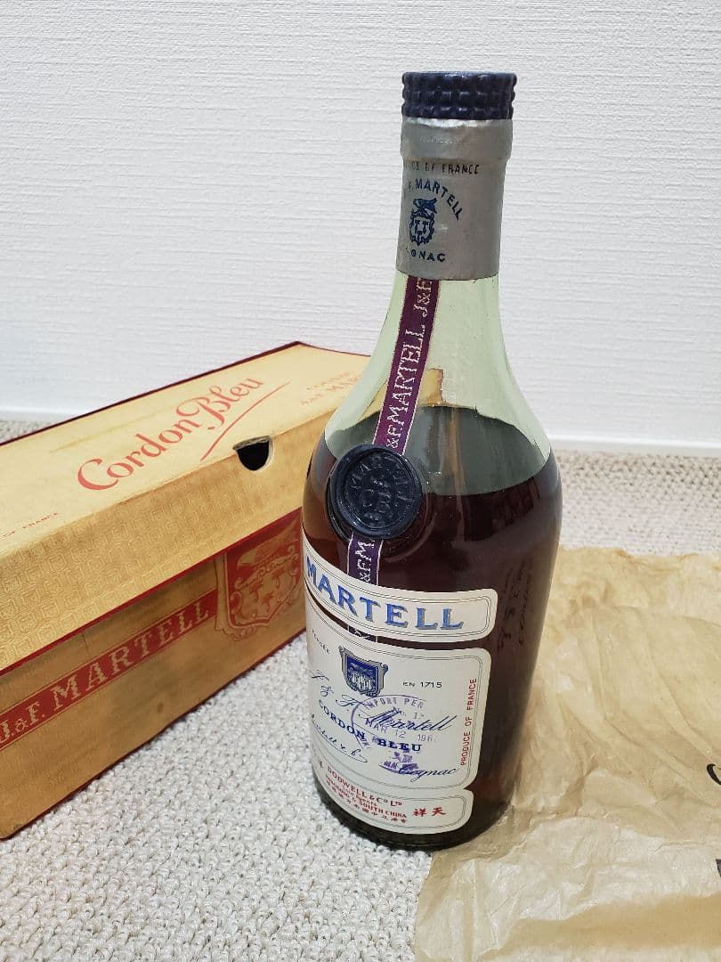 未開栓　ブランデー　マーテル　コルドンブルー　700ml　共箱付　スタンプ　古酒