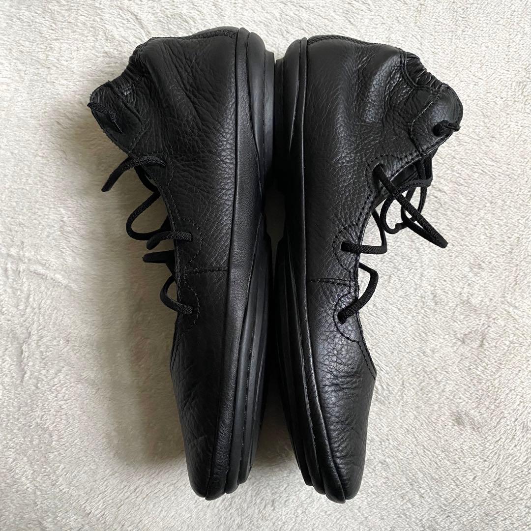 【美品✨】Camper ライトニナ　レースアップバレエシューズ　24cm レザー