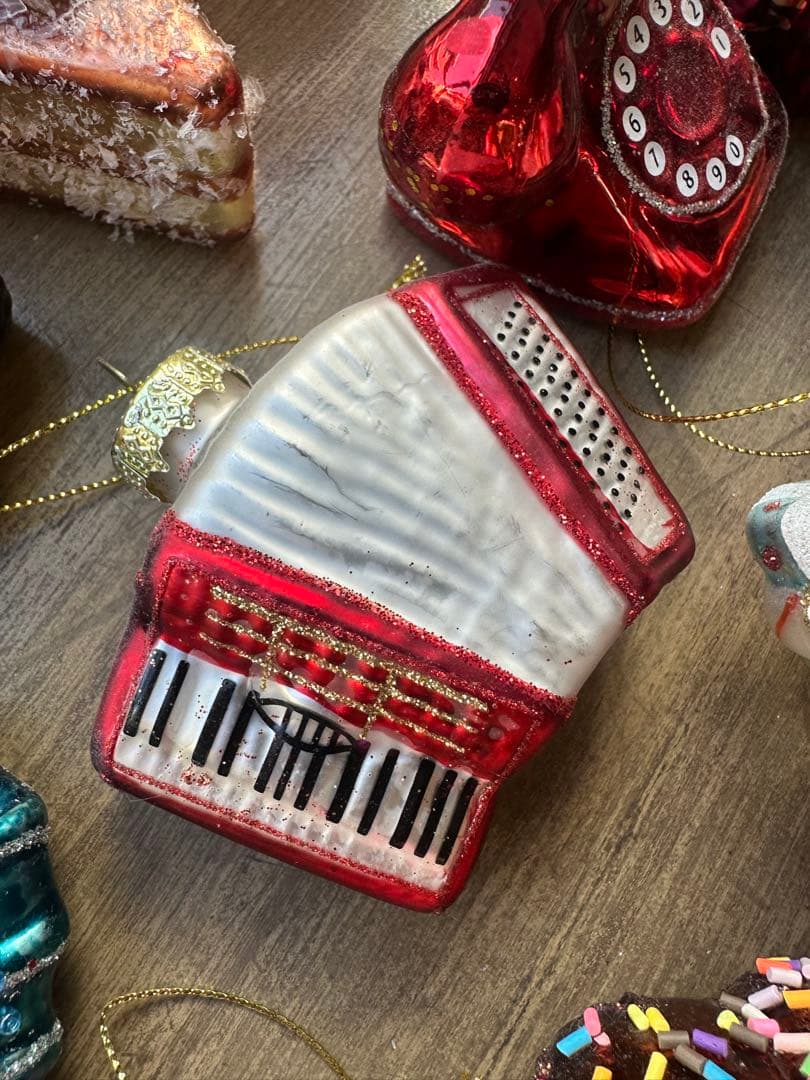 フライングタイガー　ガラス製オーナメントセット クリスマス　12個セット