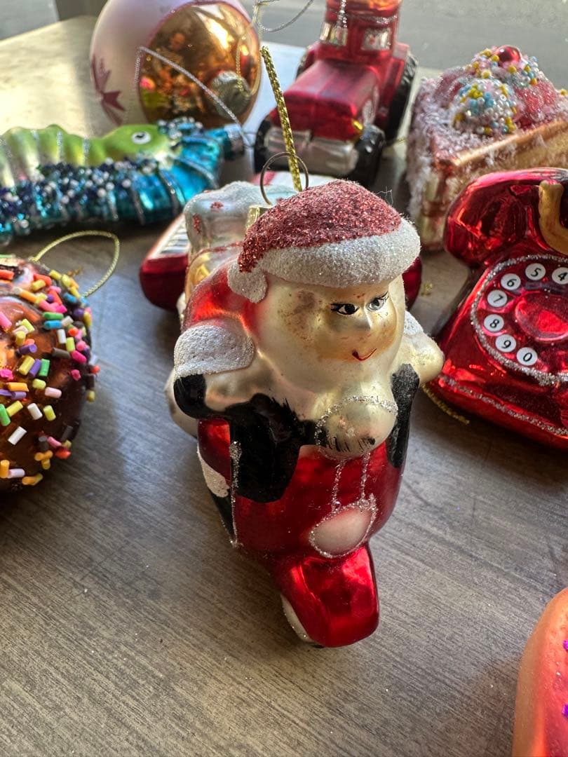 フライングタイガー　ガラス製オーナメントセット クリスマス　12個セット