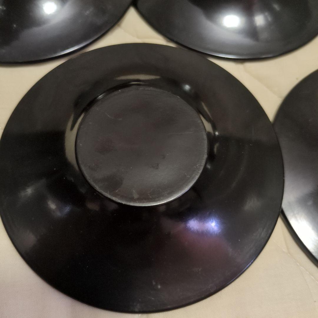 蔵出し　美品　漆器　津軽塗り　茶托　湯飲み受け皿　5枚セット