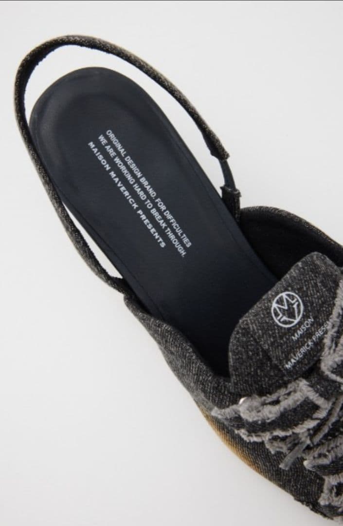 MAISON MAVERICK PRESENTS デニムミュールスニーカー