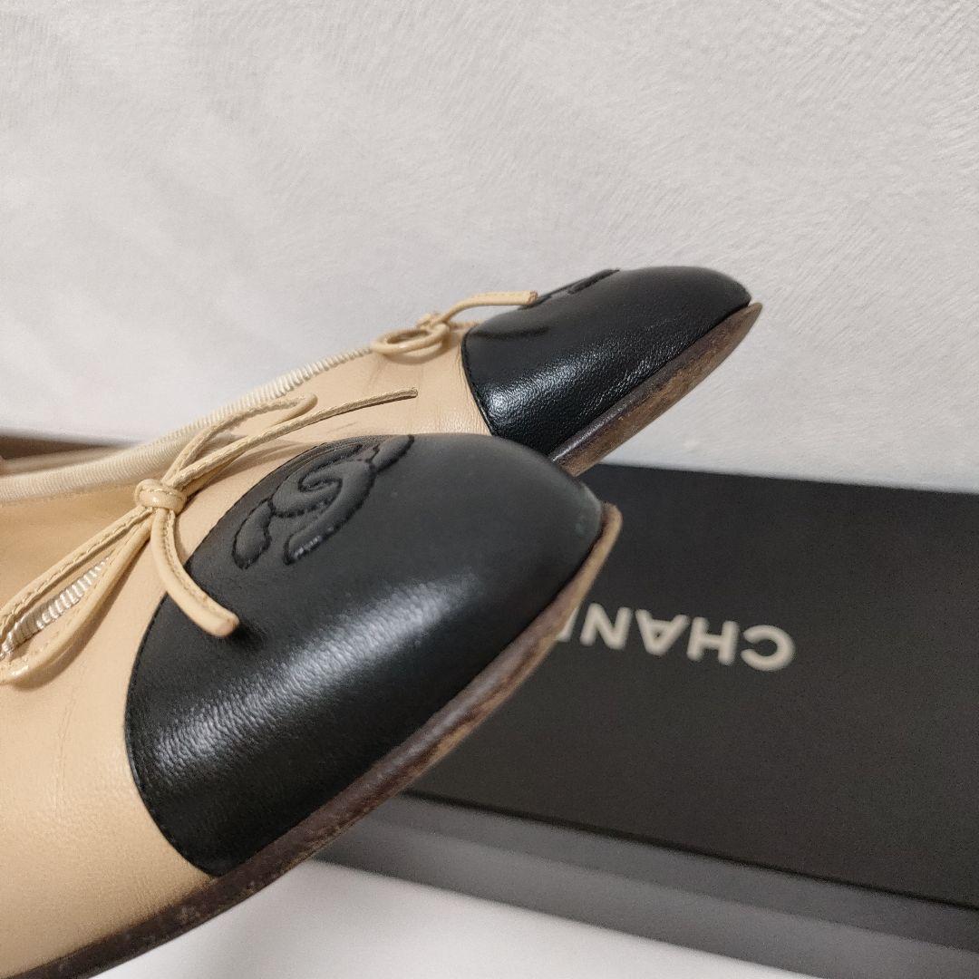 CHANEL　バレーシューズ　ココマーク　シャネル　38c
