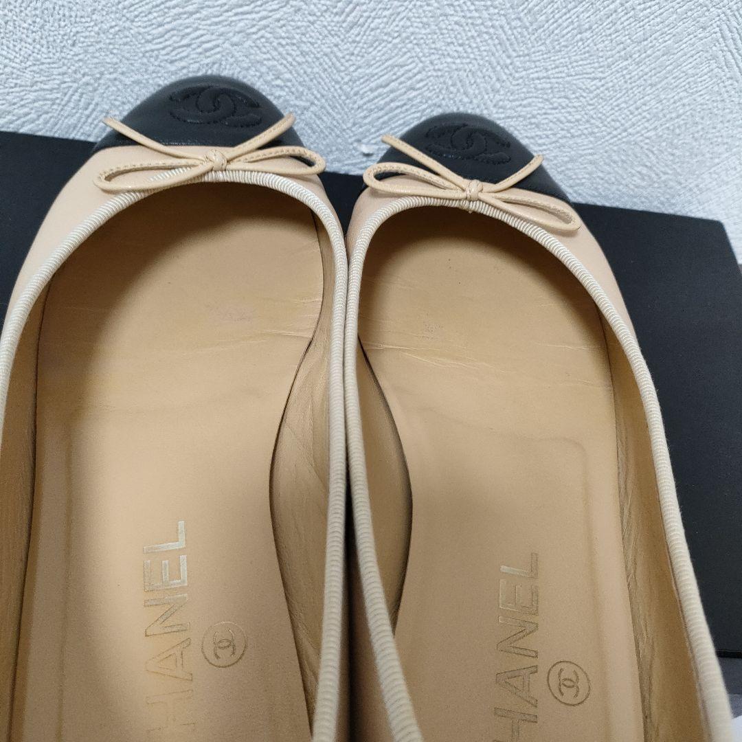 CHANEL　バレーシューズ　ココマーク　シャネル　38c