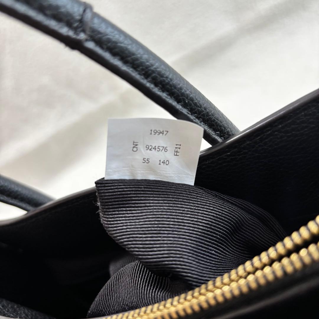 ✨️美品✨️ FURLA フルラ ハンドバッグ 2WAY レザー ブラック ピン