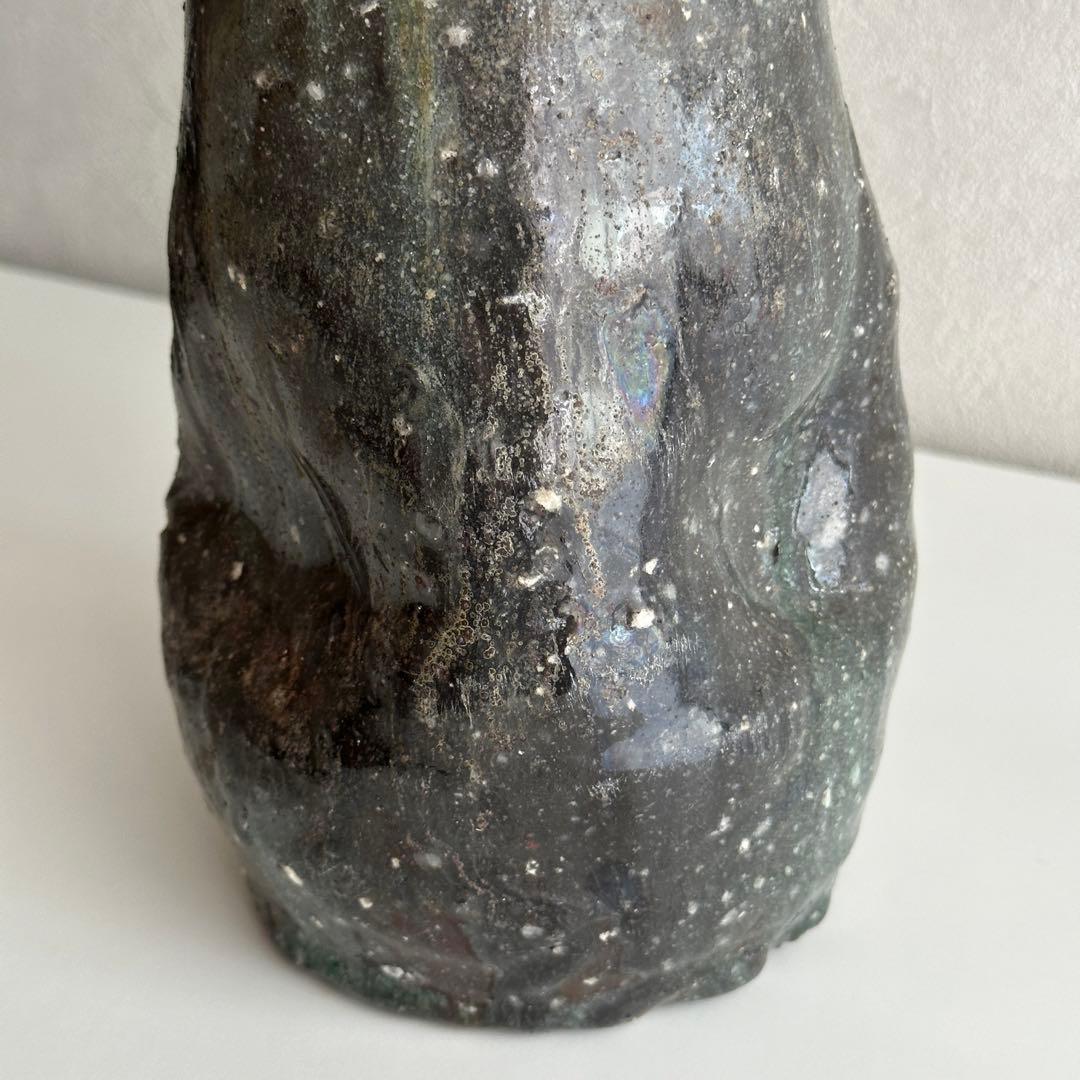 古谷道生 伊賀 花器 伊賀花入 「宙のグラス」共箱