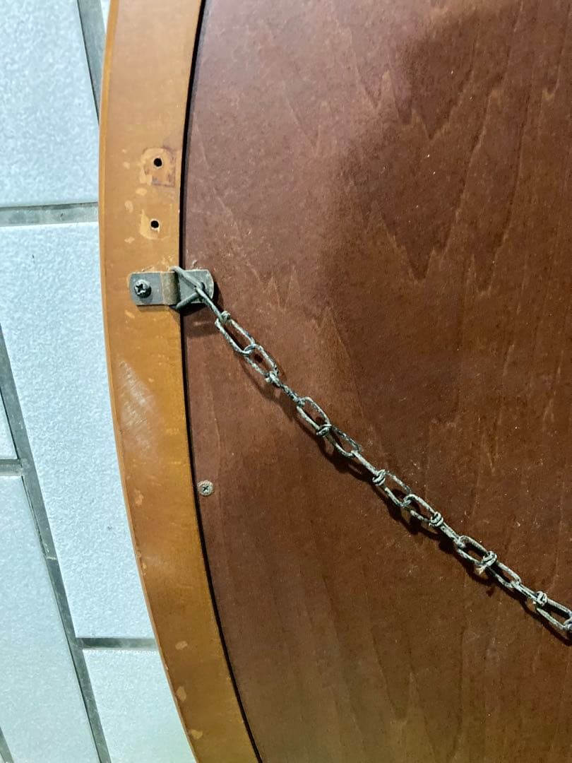 カリモク FURNITURE 大サイズ 68cm オーバルミラー A6085