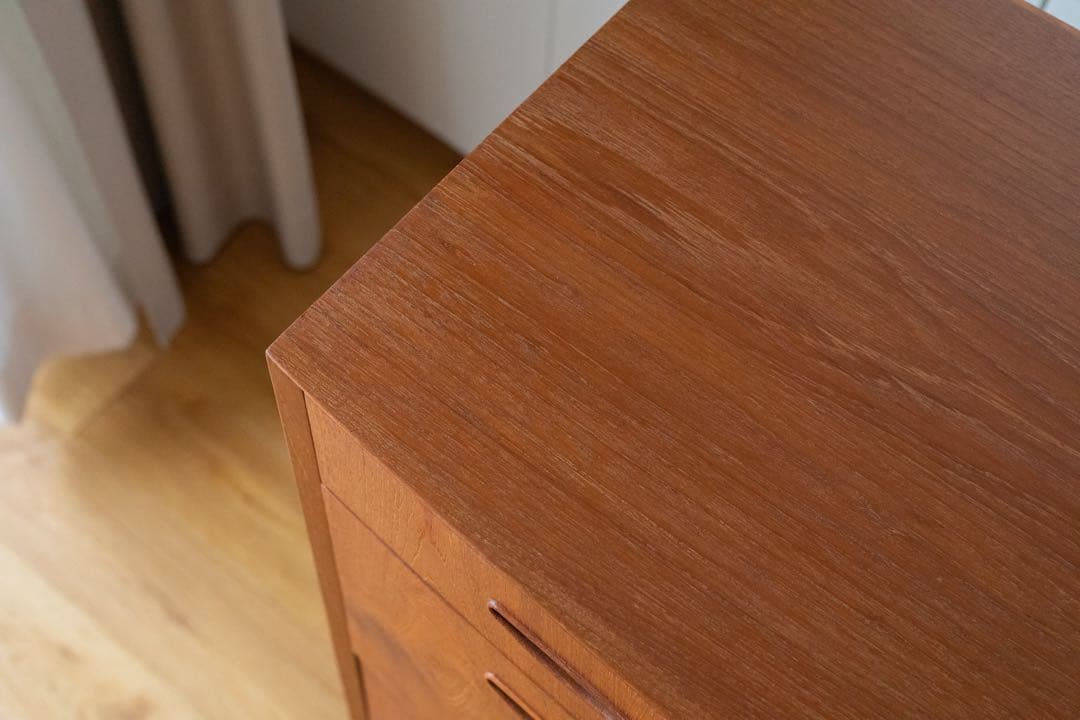 木製ミッドセンチュリー　6段　チェスト　タンス