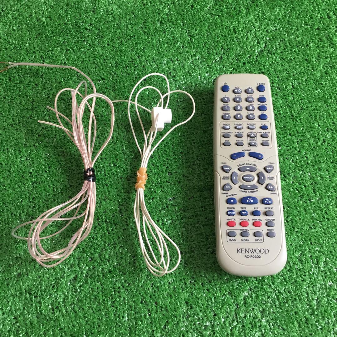 【動作確認】CD/MD/カセットテープ　ミニコンポ　リモコン付き