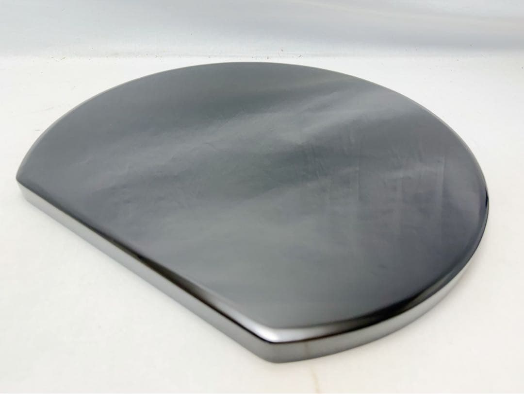 未使用 懐石道具 伝統工芸師 哲斎作 輪島塗 天然木製 半月膳 5客揃 紙箱