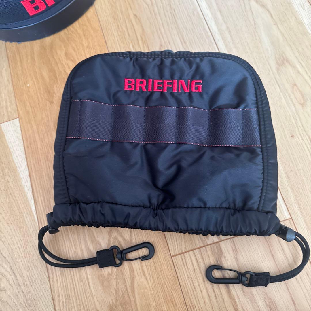 BRIEFING CR-3 #2ゴルフバッグ ブラック アイアンヘッドカバー付き