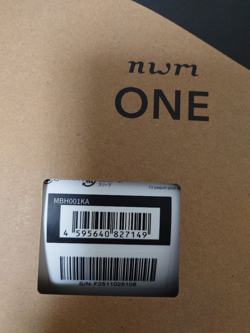 【未使用に近い】 nwm ONE MBH001 ダークグレイ