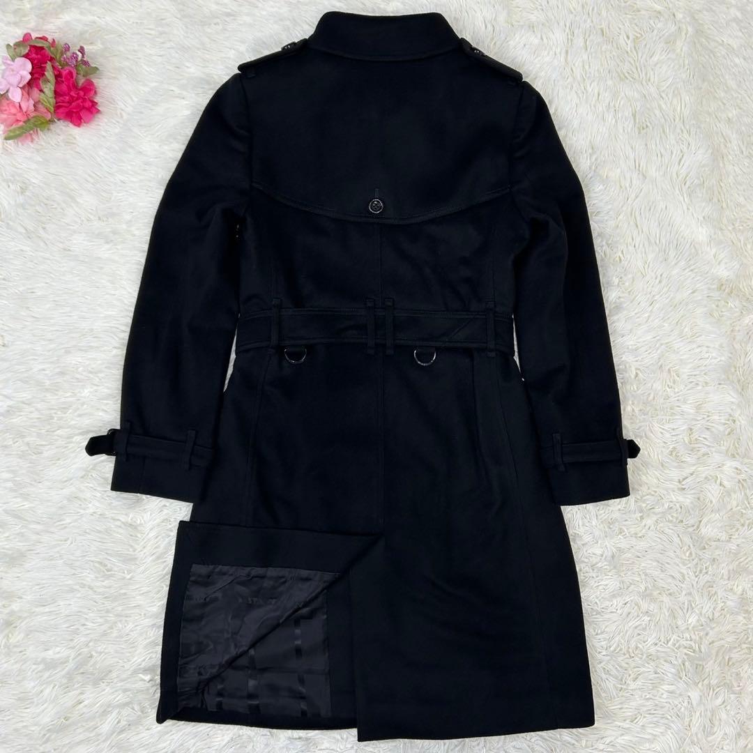 【極美品/L】バーバリーロンドン チェスターコート カシミヤ混 Aライン ノバ