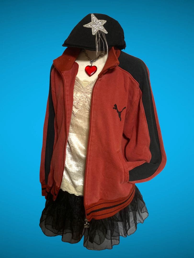 y2kビーズ刺繍キラキラ蝶々レースキャミ平成ギャル姫サテンフェアリーグランジ古着