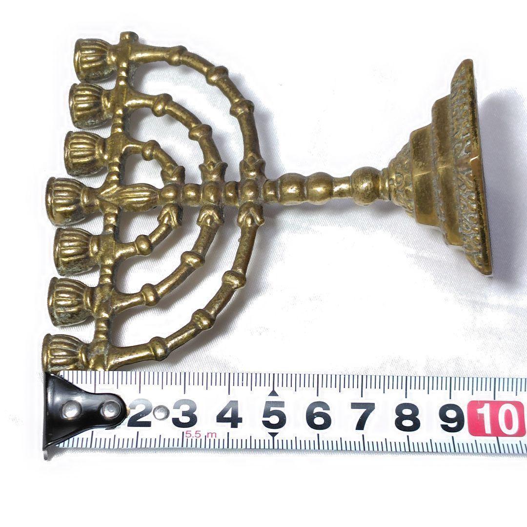 ✨ユダヤ教✨燭台★メノーラー★7枝★イスラエル★キャンドルスタンド★アンティーク