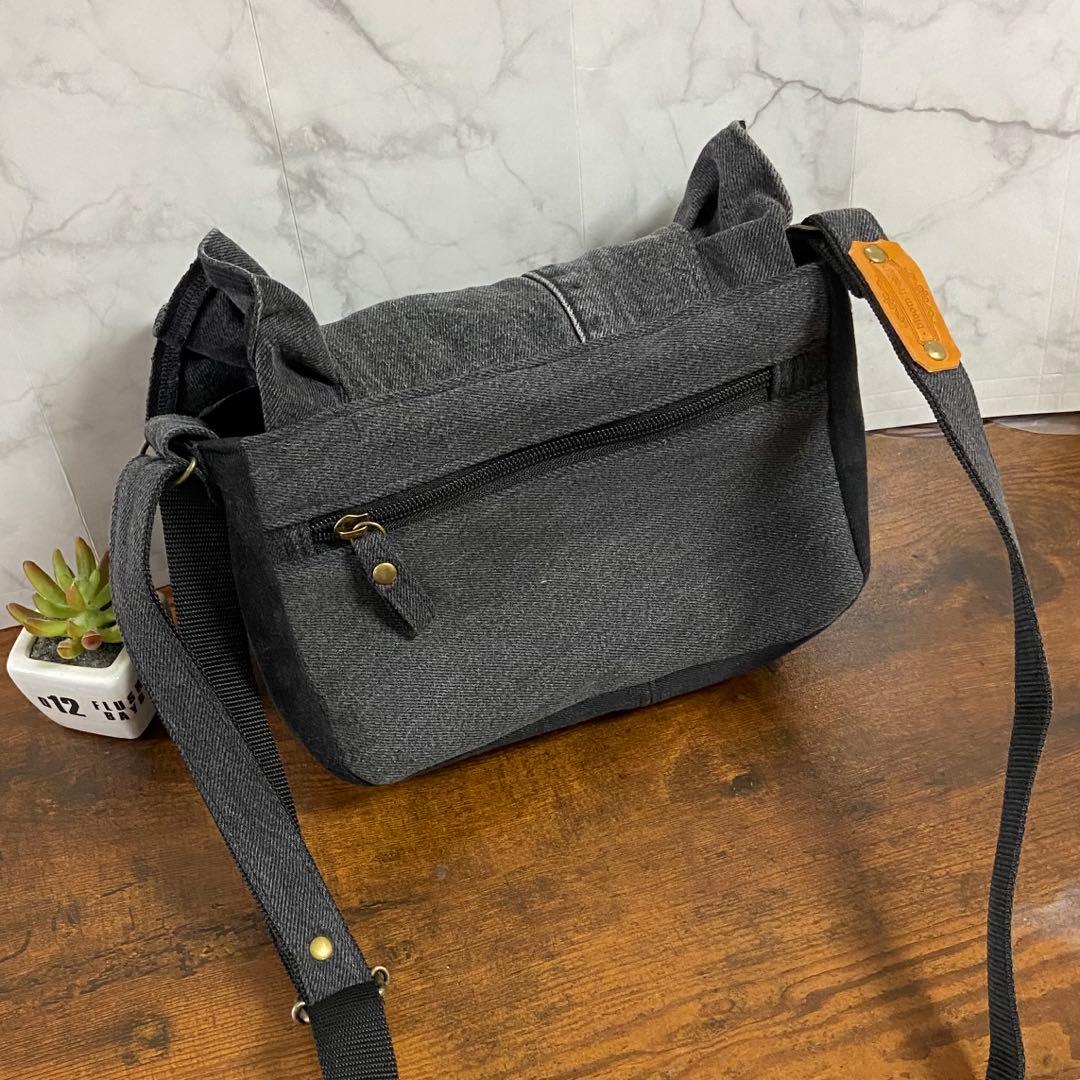 専用*No.22 デニムリメイク【お財布付きバッグ・ダブルZIPバッグ】