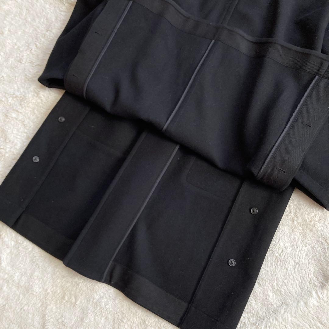 【極美品・完売品】ユニクロ+J　ウールオーバーサイズダッフルコート　黒　サイズL