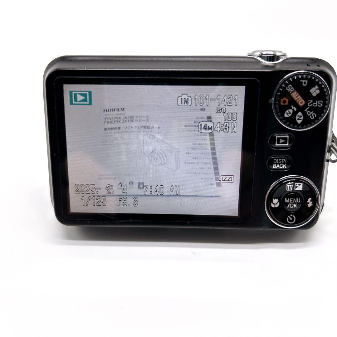動作確認済み✨ FUJIFILM FINEPIX JX280 ブラック デジカメ