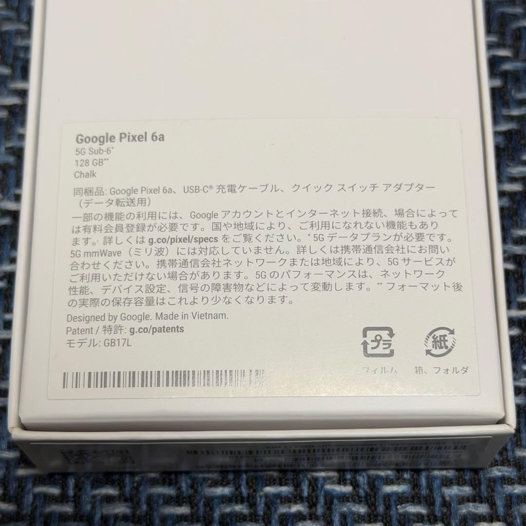 Google Pixel 6a 128GB Chalk SIMフリー